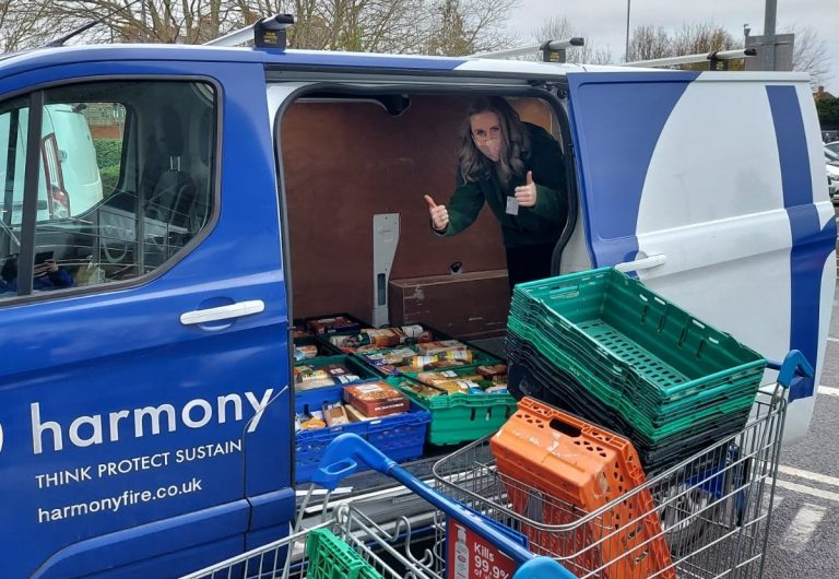 Harmony Hero Kim helps out at Taunton Foodbank