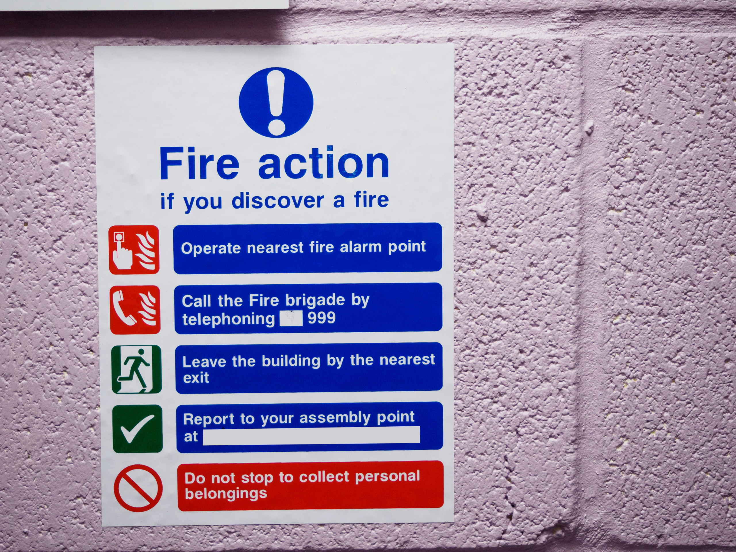 Fire safety sign  | fire safety in the workplace