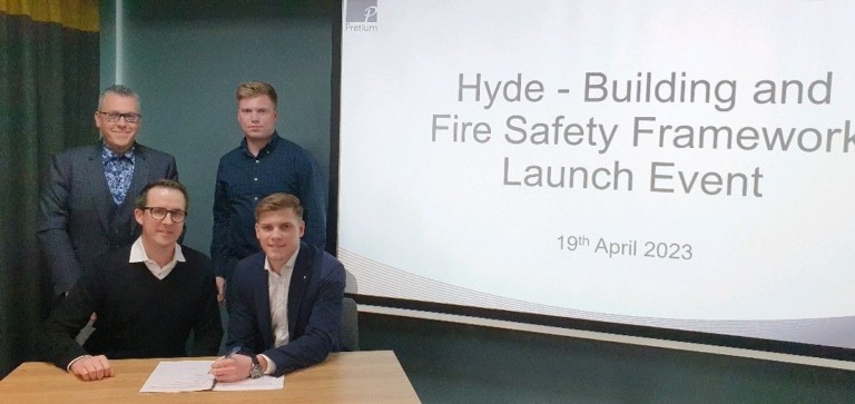 Harmony Fire team signing onto Hyde Group new Framework
